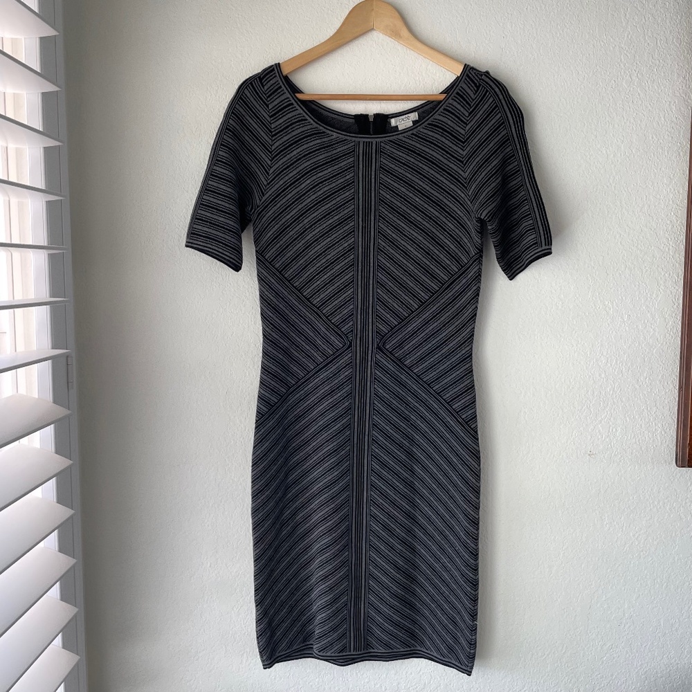 Cache Knit Business Formal Stripe Dress